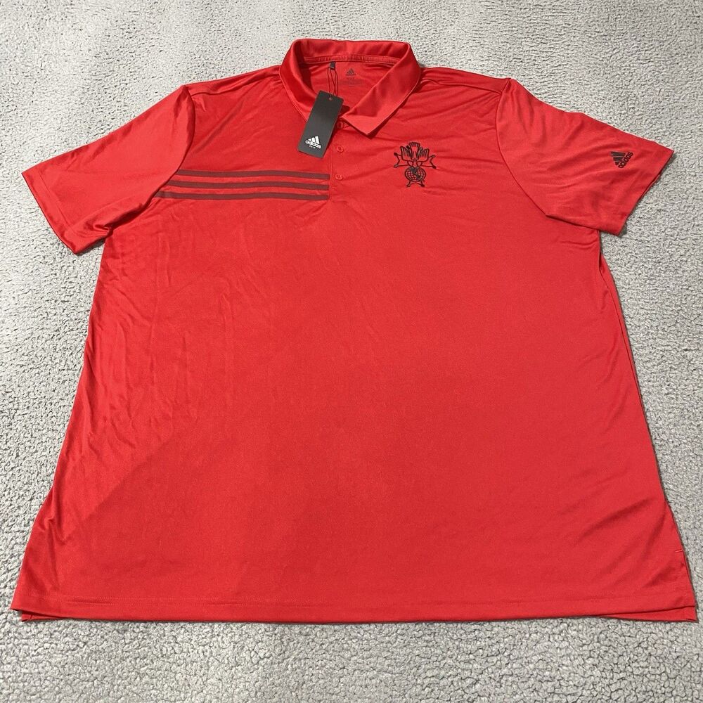 Knights of Columbus 4th Degree Polo Shirt Adidas Golf Men 3XL Red Performance